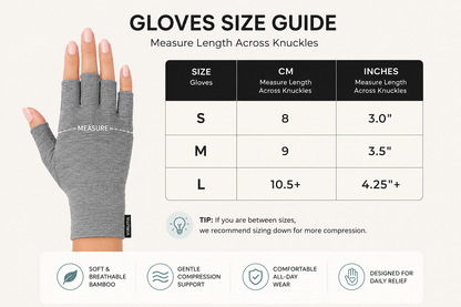 Virutu™ Relief Compression Bamboo Gloves